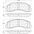 Centric 305.14140 Disc Brake Pad Set Street Slect Brake Pads with Hardware