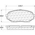 Centric 305.05250 Disc Brake Pad Set Street Slect Brake Pads with Hardware