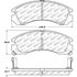 Centric 305.05300 Disc Brake Pad Set Street Slect Brake Pads with Hardware