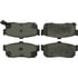 Centric 305.05400 Disc Brake Pad Set Street Slect Brake Pads with Hardware