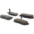 Centric 305.05400 Disc Brake Pad Set Street Slect Brake Pads with Hardware