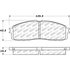 Centric 305.06220 Disc Brake Pad Set Street Slect Brake Pads