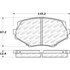 305.06350 by CENTRIC - Street Slect Brake Pads with Hardware