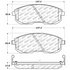 Centric 305.06530 Disc Brake Pad Set Street Slect Brake Pads with Hardware