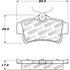 305.06650 by CENTRIC - Street Slect Brake Pads with Hardware