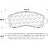 305.07220 by CENTRIC - Street Slect Brake Pads with Hardware