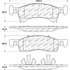 Centric 305.09340 Disc Brake Pad Set Street Slect Brake Pads with Hardware