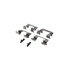 Centric 308.13380 Disc Brake Pad Set Street Brake Pads with Shims and Hardware