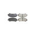 Centric 308.13380 Disc Brake Pad Set Street Brake Pads with Shims and Hardware