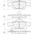 305.14980 by CENTRIC - Street Slect Brake Pads with Hardware