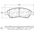 Centric 305.15920 Disc Brake Pad Set Street Slect Brake Pads with Hardware