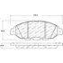 305.16490 by CENTRIC - Street Slect Brake Pads with Hardware