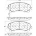 305.17360 by CENTRIC - Street Slect Brake Pads with Hardware