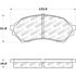 309.07980 by CENTRIC - STOPTECH PERFORMANCE PAD