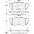 309.05400 by CENTRIC - STOPTECH PERFORMANCE PAD