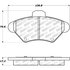 Centric 309.06000 Disc Brake Pad Set STOPTECH PERFORMANCE PAD