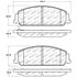 Centric 309.13510 Disc Brake Pad Set STOPTECH PERFORMANCE PAD