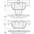 309.16130 by CENTRIC - STOPTECH PERFORMANCE PAD