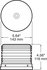 Peterson Lighting 791MA Strobe Light LED Low Profile 360° Strobing Beacon, Magnetic Mount, Box Pack