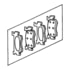 04797400 by CHRYSLER - PAD KIT. Front Disc Brake. Diagram 10