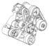Chrysler 53032433AC Accessory Drive Belt Accessory Drive Belt - fits 2003-2004 Dodge Ram Pickup Trucks 10 Cyl 8.3L