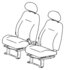 1BL611FLAA by CHRYSLER - SEAT BACK. Left. Front. Diagram 6