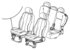 1CW141KAAA by CHRYSLER - SHIELD. Outboard, Right. Passenger Outboard, Seat. Diagram 13
