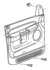 Chrysler 5JV151J3AC PANEL. Left. Front Door Trim. Diagram 1