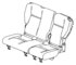 1CX841D5AA by CHRYSLER - COVER. Rear Seat Cushion. Diagram 1