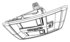 Chrysler 1CT58DW1AB Overhead Console Overhead Console - fits 2008-2012 Jeep Liberty