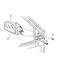 Chrysler 55154802 MIRROR. Right. Outside Rearview. Diagram 1