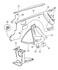 55295888 by CHRYSLER - REINFORCEMENT. Right, Upper Right. Cowl Side. Diagram 1