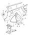 55295888 by CHRYSLER - REINFORCEMENT. Right, Upper Right. Cowl Side. Diagram 1