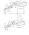 MB882393 by CHRYSLER - MIRROR. Left. Outside Rearview. Power. Diagram 7