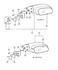 MB882393 by CHRYSLER - MIRROR. Left. Outside Rearview. Power. Diagram 7