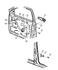 5GG26GW7AA by CHRYSLER - HANDLE. Right. Exterior Door. Diagram 7