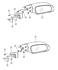 MR799038 by CHRYSLER - MIRROR. Left. Outside Rearview. Power. Diagram 7