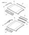 55257166AA by CHRYSLER - RAIL. Right. Roof. Diagram 3