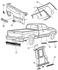 55076889AA by CHRYSLER - Side Body Panel Molding - Driver Side, fits 1998-2001 Dodge Ram 1500