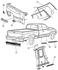 55076889AA by CHRYSLER - Side Body Panel Molding - Driver Side, fits 1998-2001 Dodge Ram 1500