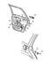 5FW47WELAB by CHRYSLER - HANDLE. Left. Exterior Door. Diagram 6