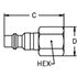 11B by WEATHERHEAD - Hansen and Gromelle Quick Disconnect Coupling - One Way Plug