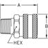 1S10 by WEATHERHEAD - Hansen and Gromelle Quick Disconnect Coupling - 1/8inM.P.T. Male Thread Female Half