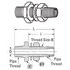 Weatherhead 1342 Hydraulic Hose Adapter - Air Brake Bulkhead Coupling - Male & Female