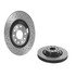 09.A200.1X by BREMBO - Premium UV Coated Rear Xtra Cross Drilled Brake Rotor