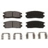 D580 by BENDIX - CQ Ceramic Brake Disc Pad Set, Rear