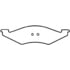 Bendix D257 Disc Brake Pad Set CQ Disc Pad Set