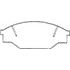 Bendix D303 Disc Brake Pad Set Pad Disc