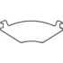 Bendix MKD280A Disc Brake Pad Set DISC PAD PKG