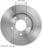 141401 by BENDIX - Disc Brake Rotor - 10.50 in. Outside Diameter